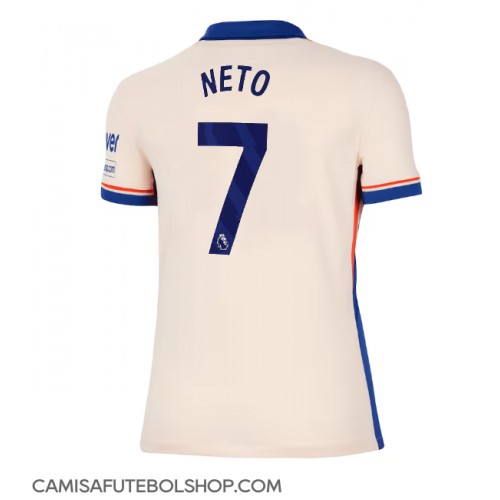 Camisa de time de futebol Chelsea Pedro Neto #7 Replicas 2º Equipamento Feminina 2024-25 Manga Curta